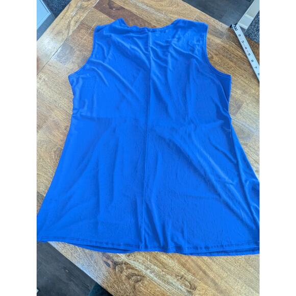 Bella Flore Womens plus size tank top camisole shirt top blouse Size 3x Blue - Picture 5 of 10